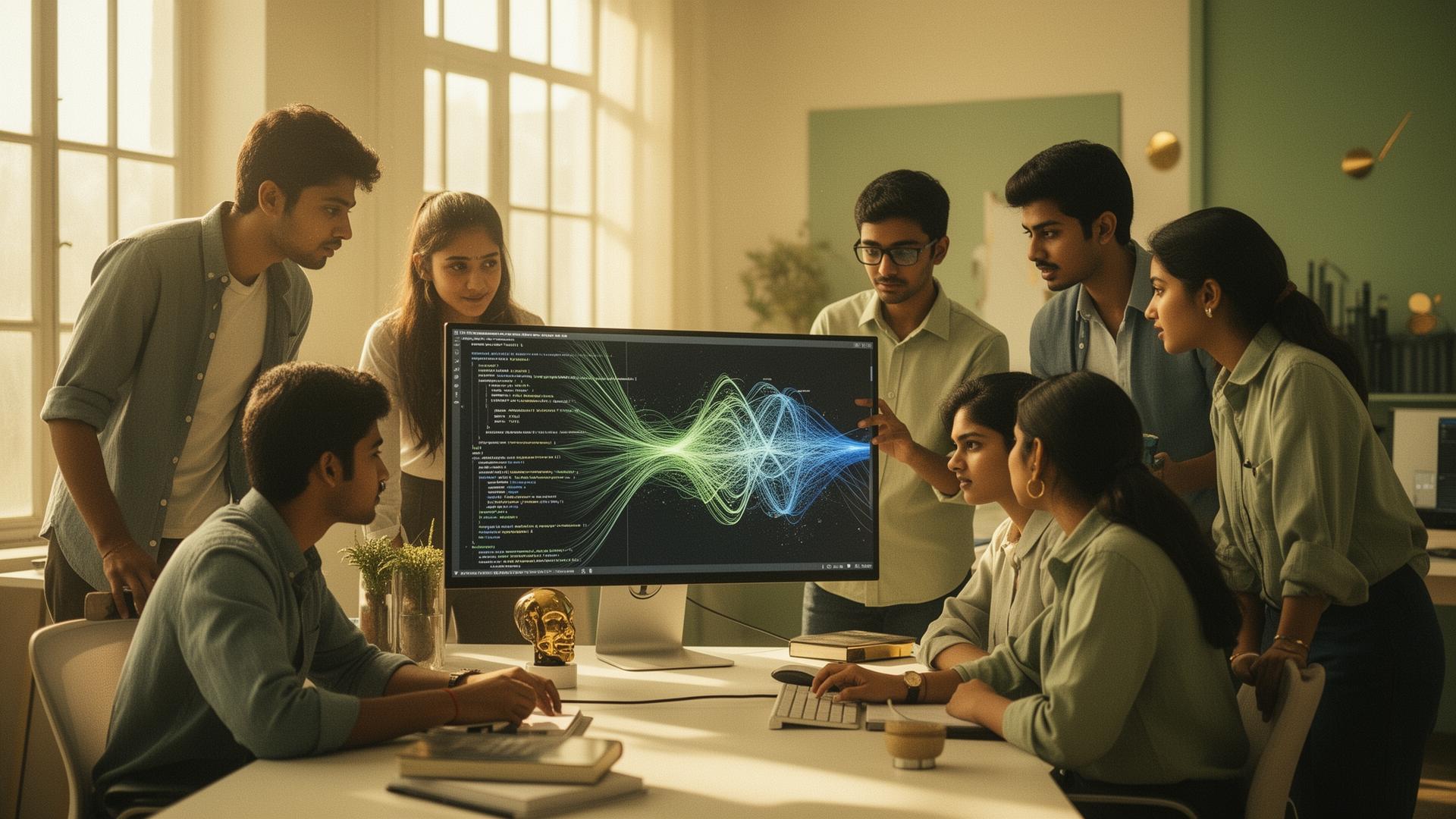 mSafe AI cohort collaborating on an AI project